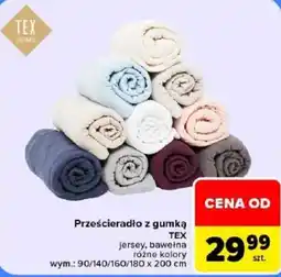 Carrefour Prześcieradło z gumką TEX oferta