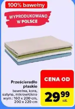 Carrefour Prześcieradło płaskie oferta