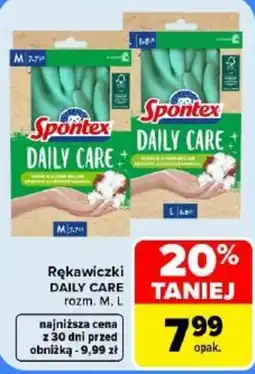 Carrefour Rękawiczki Spontex DAILY CARE oferta