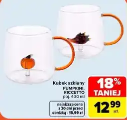 Carrefour Kubek szklany PUMPKINI, RICCETTO oferta