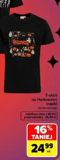 Carrefour T-shirt na Halloween męskie oferta