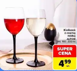 Carrefour Kieliszek z czarną nóżką ALTOM oferta