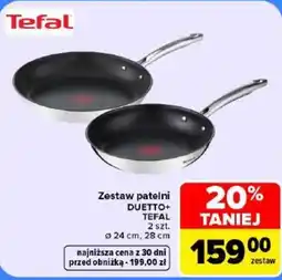 Carrefour Zestaw patelni DUETTO+ TEFAL oferta