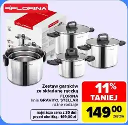 Carrefour Zestaw garnków ze składaną rączką oferta