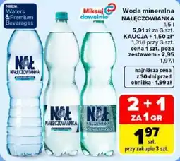 Carrefour Woda mineralna NAŁĘCZOWIANKA oferta