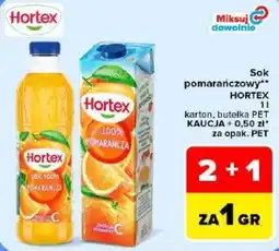 Carrefour Sok pomarańczowy Hortex oferta