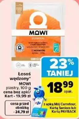 Carrefour Łosoś wędzony MOWI oferta