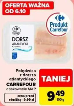 Carrefour Połędwica z dorsza atlantyckiego oferta