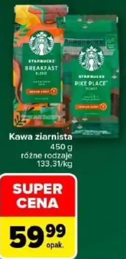 Carrefour Kawa ziarnista Starbucks oferta