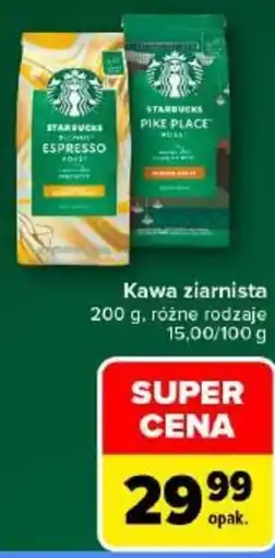 Carrefour Kawa ziarnista Starbucks oferta