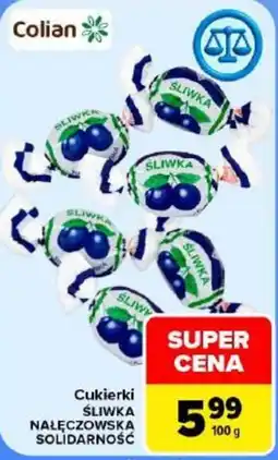 Carrefour Cukierki Śliwka Nałęczowska Solidarność oferta