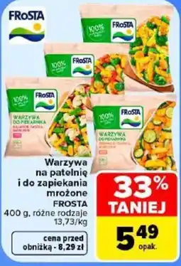 Carrefour Warzywa na patelnię i do zapiekania mrożone FROSTA oferta