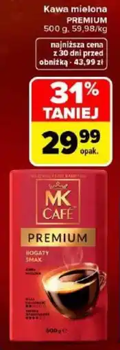 Carrefour Kawa Mielona MK CAFÉ Premium oferta