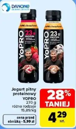 Carrefour Jogurt pitny proteinowy YOPRO oferta