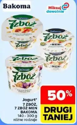 Carrefour Jogurt 7 zbóż 7 zbóż men bakoma oferta