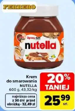 Carrefour Krem do smarowania Nutella oferta