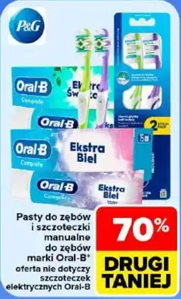 Carrefour Pasty do zębów i szczoteczki manualne do zębów marki Oral-B oferta