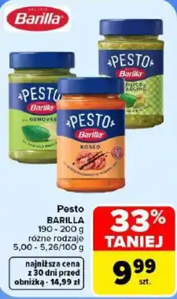 Carrefour Pesto Barilla oferta