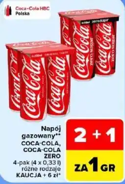 Carrefour Napój gazowany COCA-COLA, COCA-COLA ZERO oferta