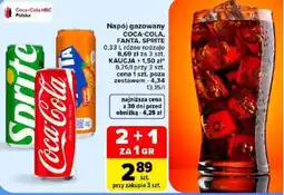 Carrefour Napój gazowany coca-cola, fanta, sprite oferta