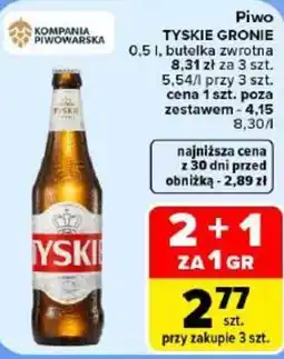 Carrefour Piwo Tyskie Gronie oferta
