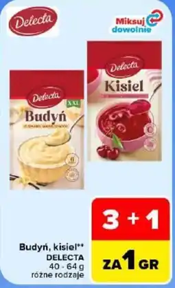 Carrefour Budyń, kisiel Delecta oferta