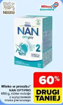 Carrefour Mleko w proszku nan optipro oferta