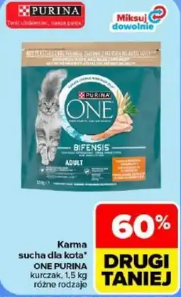 Carrefour Karma sucha dla kota one purina oferta