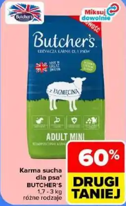 Carrefour Karma sucha dla psa butcher's oferta