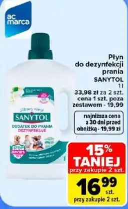 Carrefour Płyn do dezynfekcji prania SANYTOL oferta