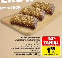 Carrefour Bułka proteinowa wypiekana na kamieniu oferta