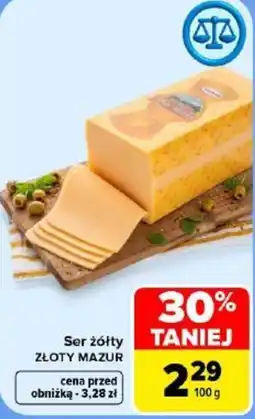 Carrefour Ser żółty ZŁOTY MAZUR oferta