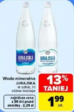Carrefour Woda mineralna JURAJSKA oferta
