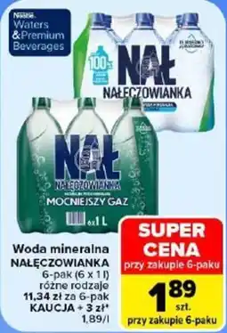 Carrefour Woda mineralna NAŁĘCZOWIANKA oferta