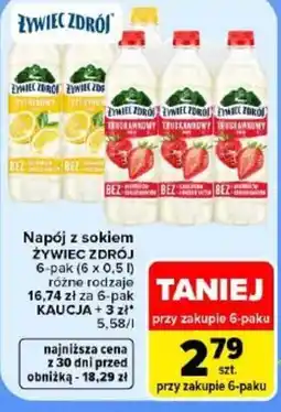 Carrefour Napój z sokiem ŻYWIEC ZDRÓJ oferta