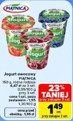 Carrefour Jogurt owocowy PIĄTNICA oferta