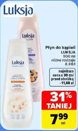 Carrefour Płyn do kąpieli Luksja oferta