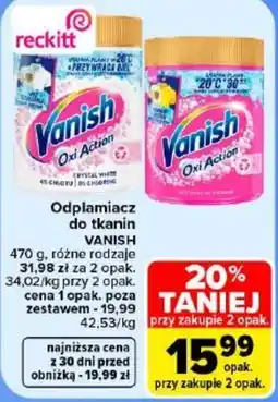 Carrefour Odplamiacz do tkanin Vanish oferta