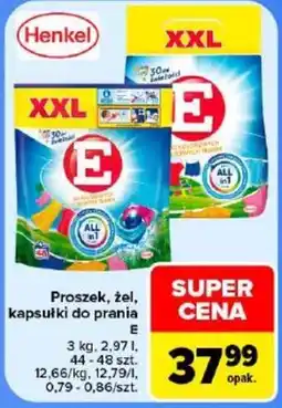 Carrefour Proszek, żel, kapsułki do prania E oferta