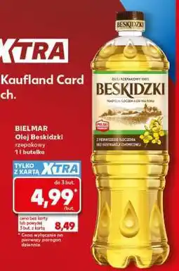 Kaufland BIELMAR Olej Beskidzki rzepakowy 1l butelka oferta