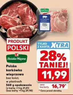 Kaufland Polska karkówka wieprzowa bez kości, w plastrach oferta
