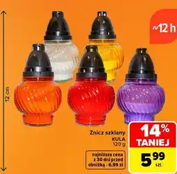 Carrefour Znicz szklany KULA oferta