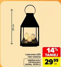 Carrefour Latarenka LED TRZY ŚWIECE oferta