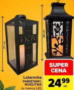 Carrefour Latarenka PAMIĘTAMY, MODLITWA ze świecą LED oferta