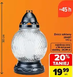 Carrefour Znicz szklany 284BT oferta