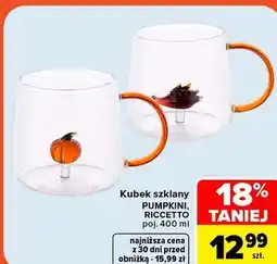 Carrefour Kubek szklany PUMPKINI, RICCETTO oferta