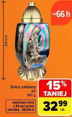 Carrefour Znicz szklany S7 oferta