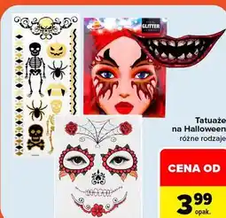 Carrefour Tatuaże na Halloween różne rodzaje oferta