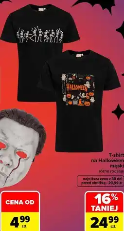 Carrefour T-shirt na Halloween męski oferta