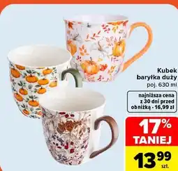 Carrefour Kubek baryłka duży oferta